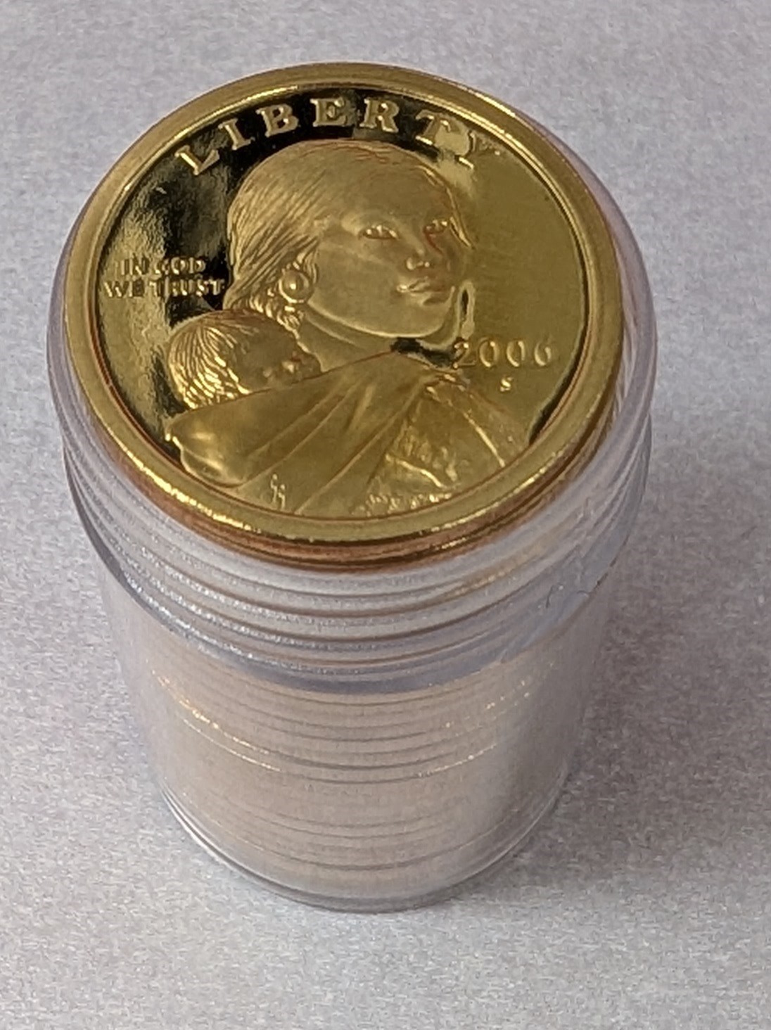 2006-S Sacagawea Native American Dollar Proof 25-Coin Roll Tube $1
