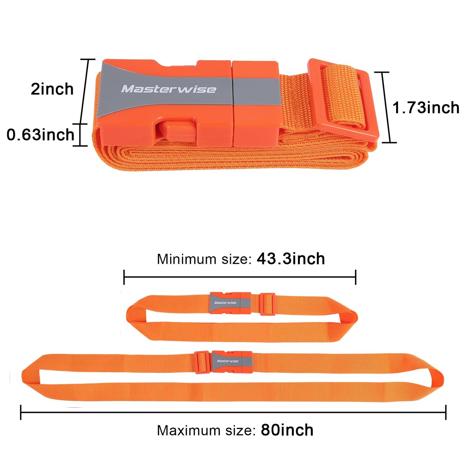 Buckle Straps with Clips, Adjustable Nylon Strap with Buckle, Packing Straps,...