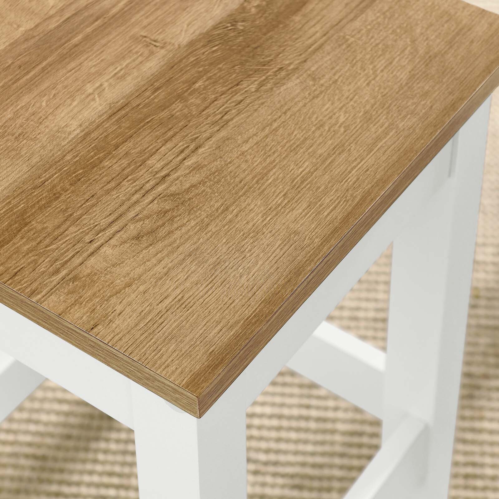Modway Sunbrook Kitchen Stool in Oak White