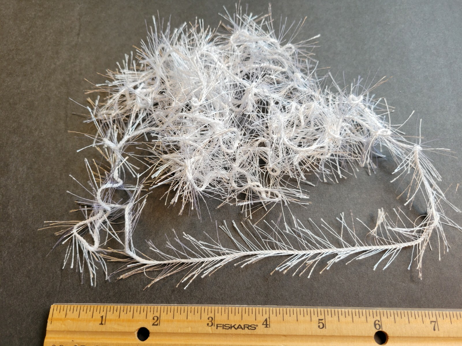 4 Yards BRIGHT WHITE Crystal Ice Hackle Feather Replacement Fly Tying