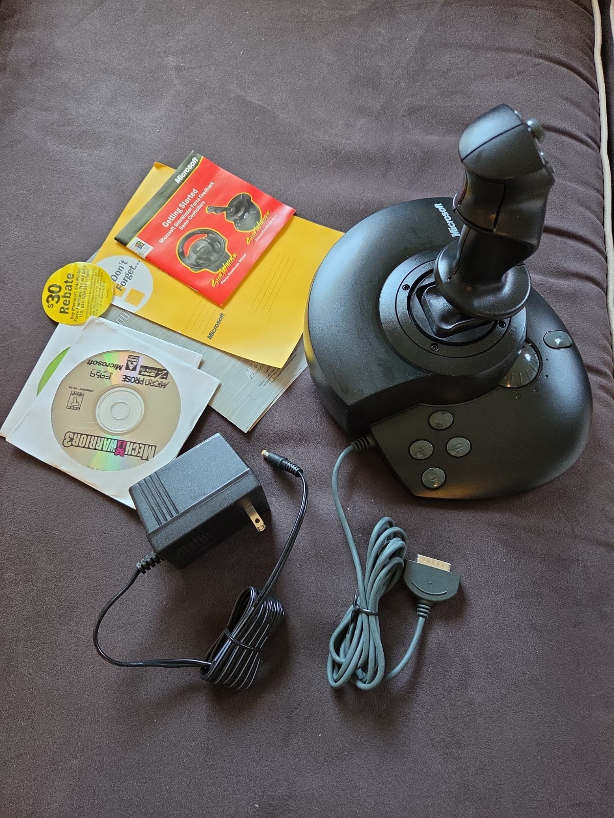 Microsoft SideWinder Force Feedback Pro Joystick w/ Original Box OPEN BOX