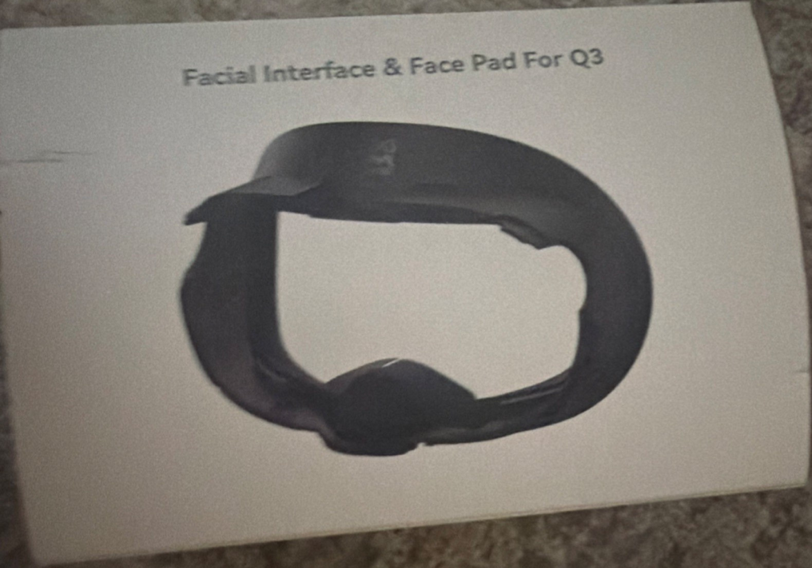 Facial Interface & Face Pad for Q3 (Quest 3) VR Headset, Black