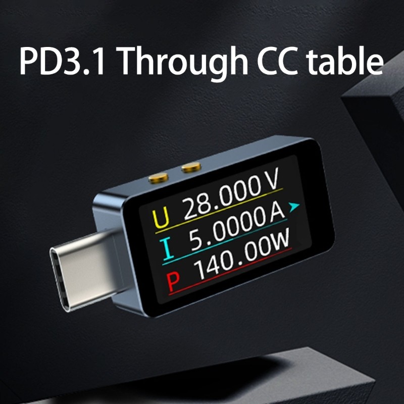DC4-28V Type C Power Detectors for Phone and Computer with Real Time Data