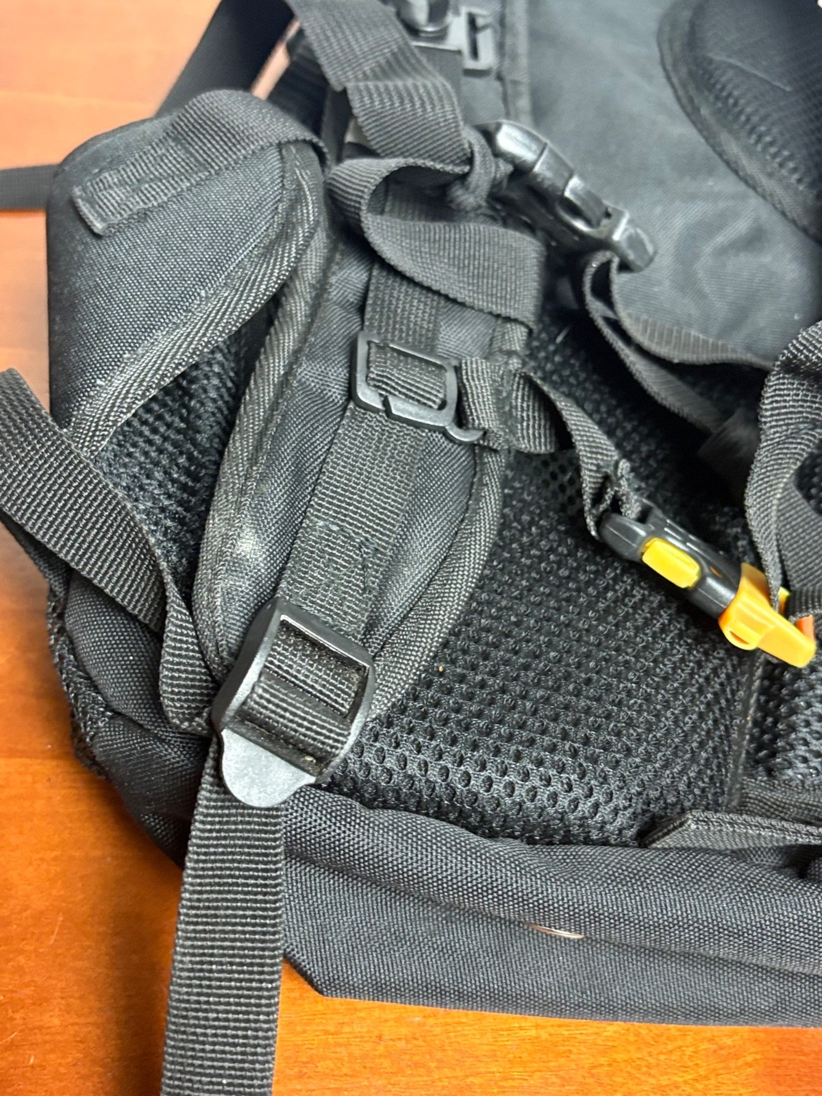 Ecogear Glacier Black Grey Recycled Polyester Hydration Hiking Backpack OS