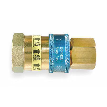 Dormont A50 Snapfast Fitting, Push On, 1/2" Inlet