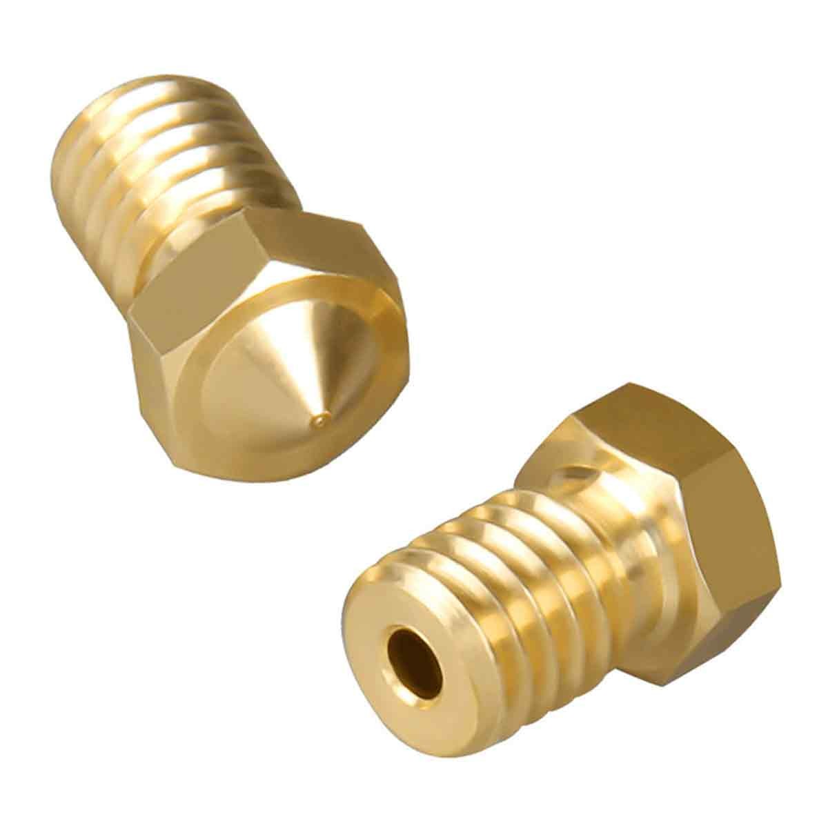 3D Printer Brass Nozzle M6 Thread 1.75mm 3mm Filament for Hotend Extruder