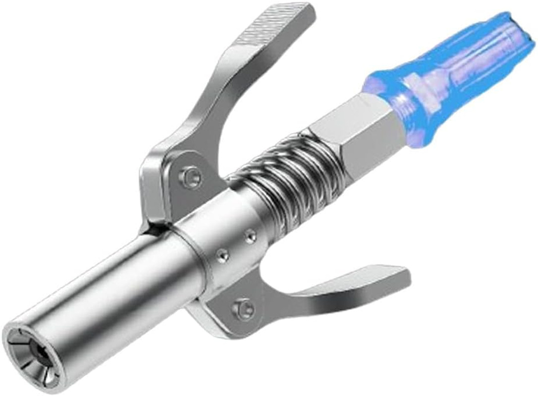 Locking Grease Gun Coupler Allows for Easy Release of Grease from Grease Fitting