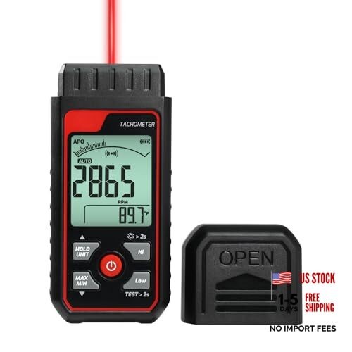 Non-Contact Digital Tachometer RPM Meter Speed Gauge Laser Photo Tachometer
