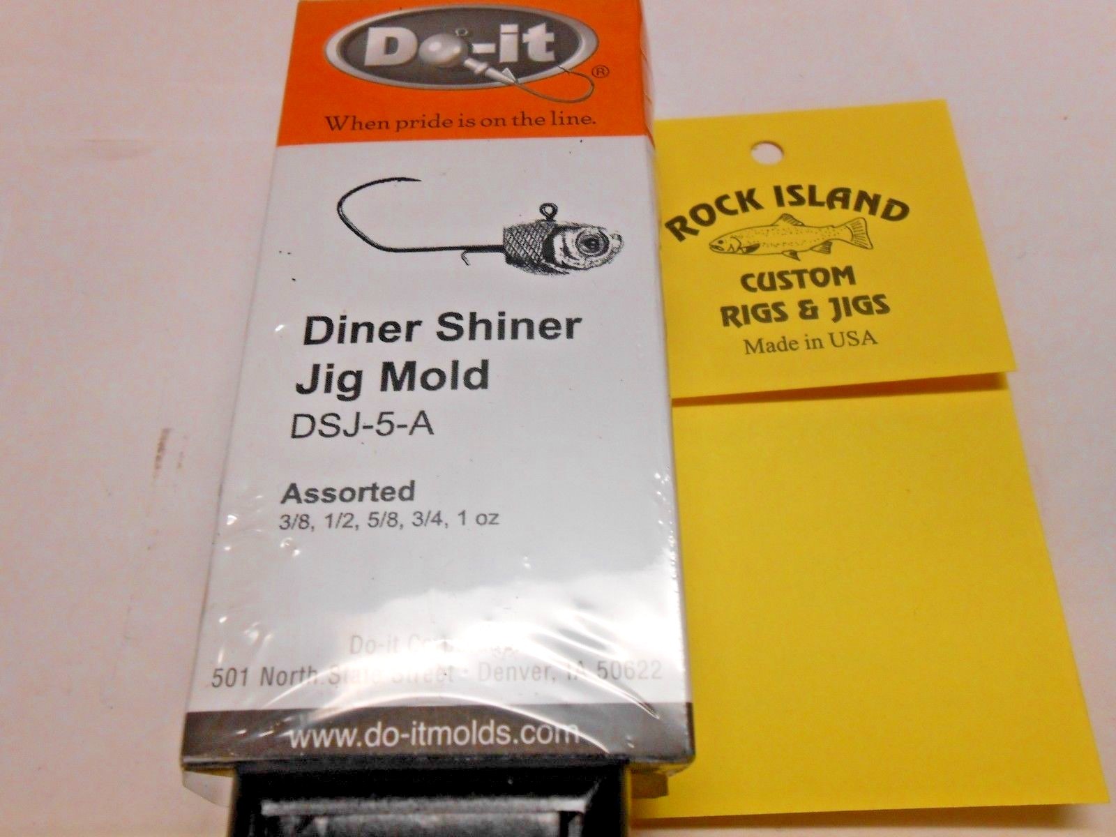 3526 DO-IT  DINER SHINER JIG MOLD 3/8 - 1 oz 100 wire keepers included