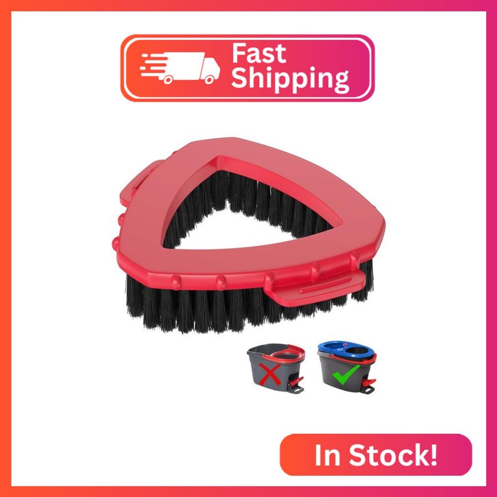 Replacement Scrub Brush for O-Cedar 2-Tank System, 4.4" Triangular Spin Mop Scru