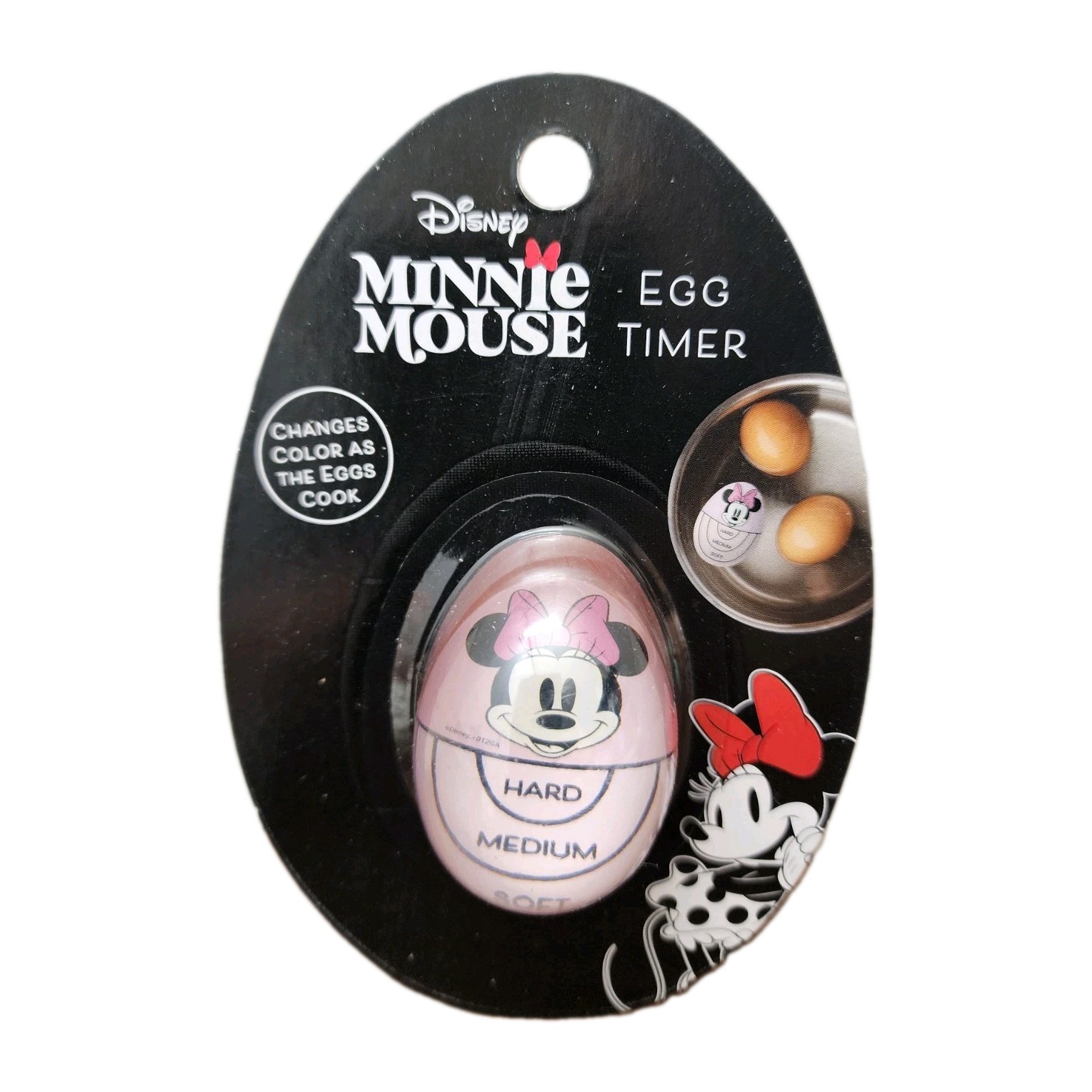 Disney Minnie Mouse Home Kitchen Color Changing Graphic Egg Timer NEW