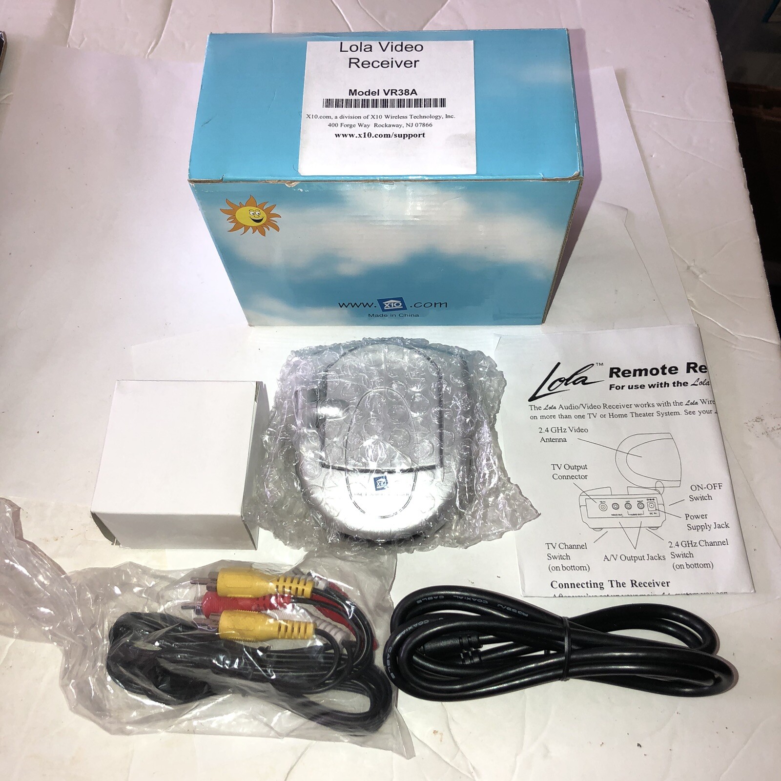 X-10 Video Receiver VR36A “Lola” With Audio        @E