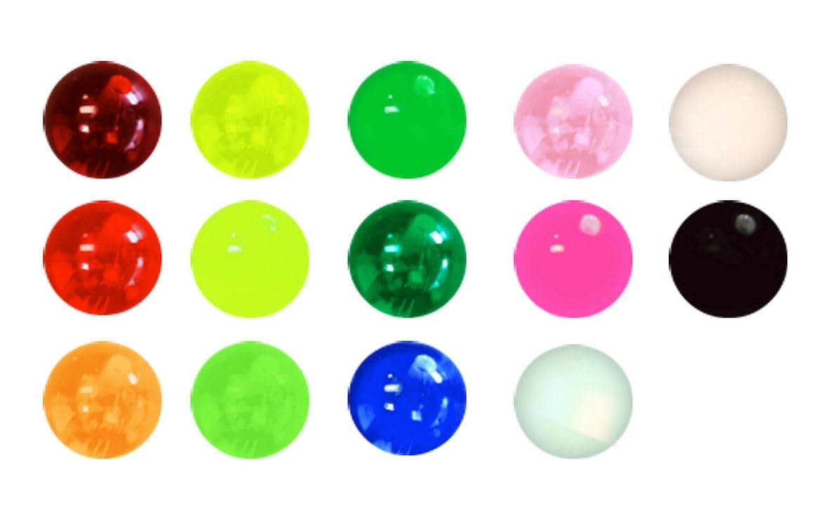 Oregon Tackle Round Beads (Pack of 50), Guide Green, 6mm