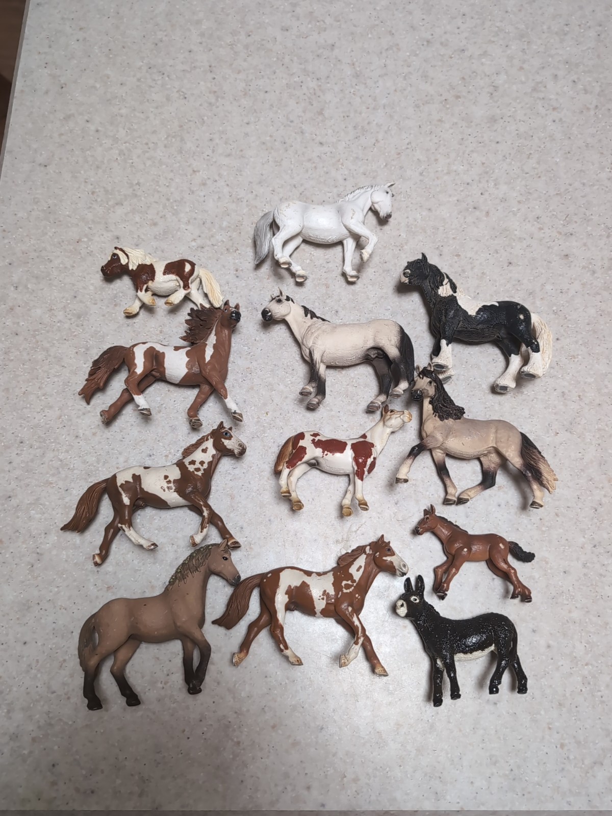 Lifelike Animal Figurenes Lot, Horses, Pominto, Red, Stallion, Schliech, Safari