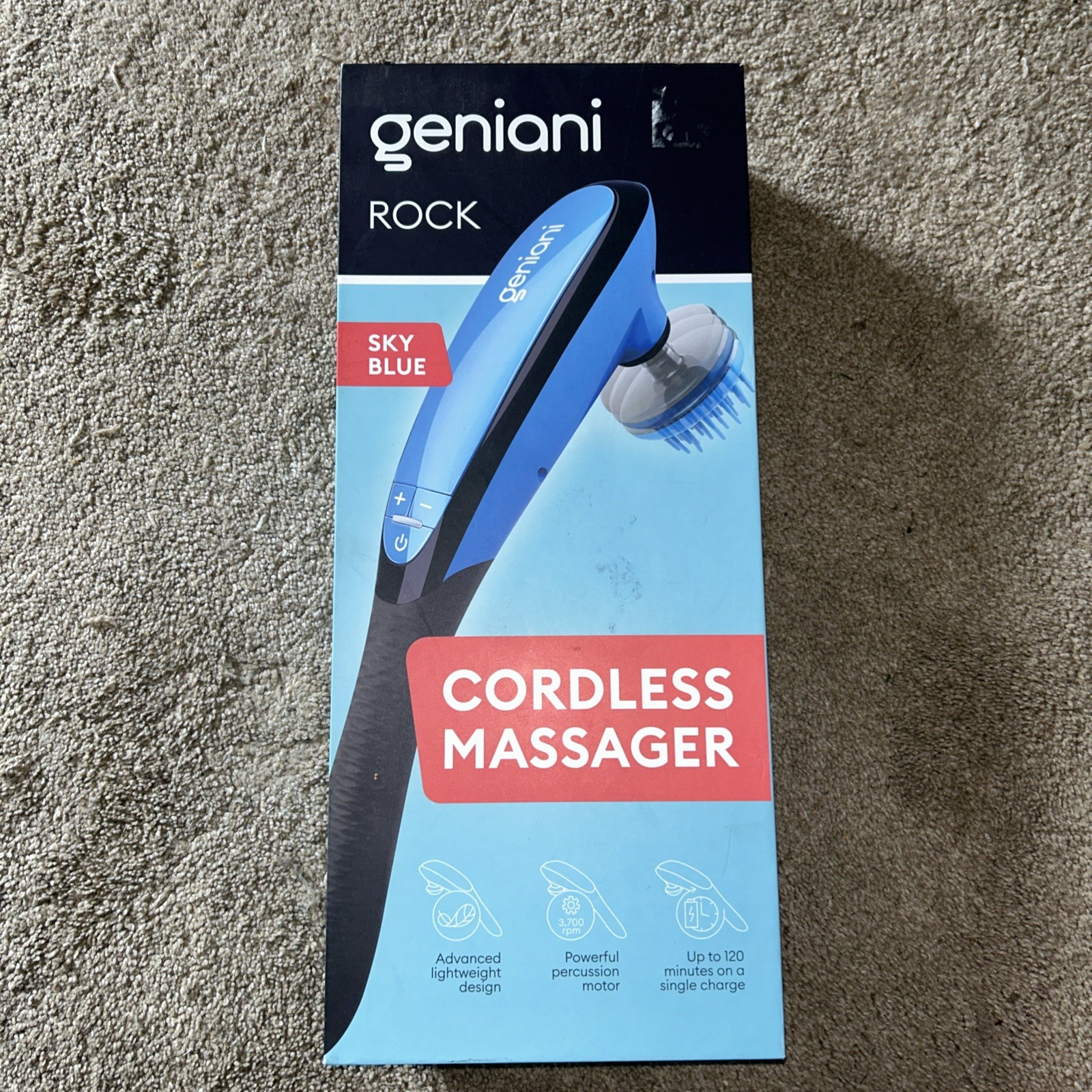 GENIANI Rock Deep Tissue Massager; Cordless Electric Handheld Massager Full Body