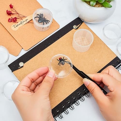 20 Pcs Critter Keeper Bug Magnifier Insect Container with Lid - Bug Catcher