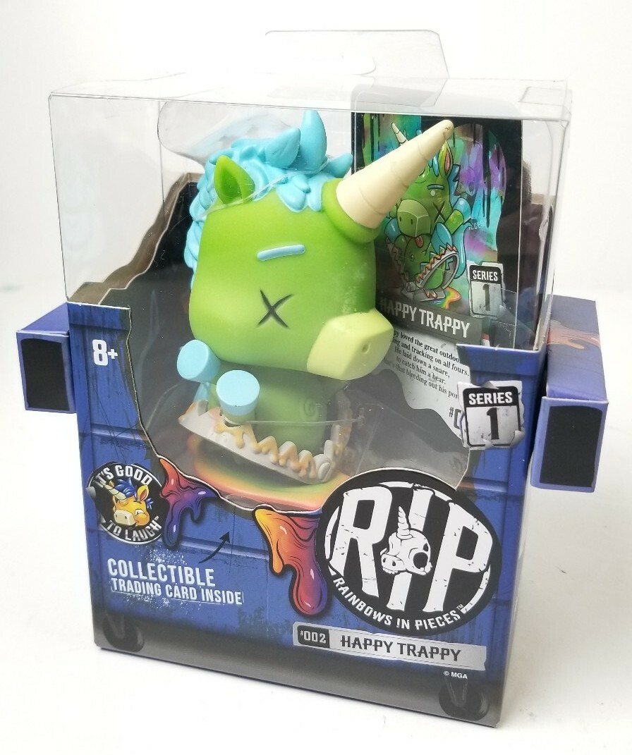 Rainbows In Pieces Happy Trappy #002 Series 1 Dead Zombie Unicorn Pony Collect