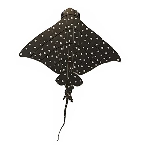 Black Spotted Stingray Porcelain Swimming Pool Mosaic (24"x32")