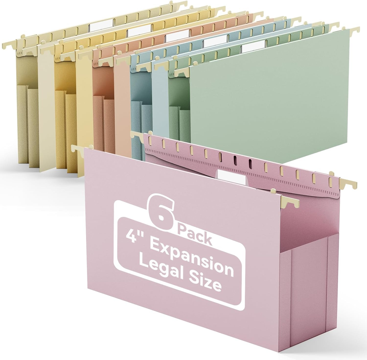 Hanging File Folders Legal Size Extra Capacity,Heavy Duty 4" Expanding Legal Fil