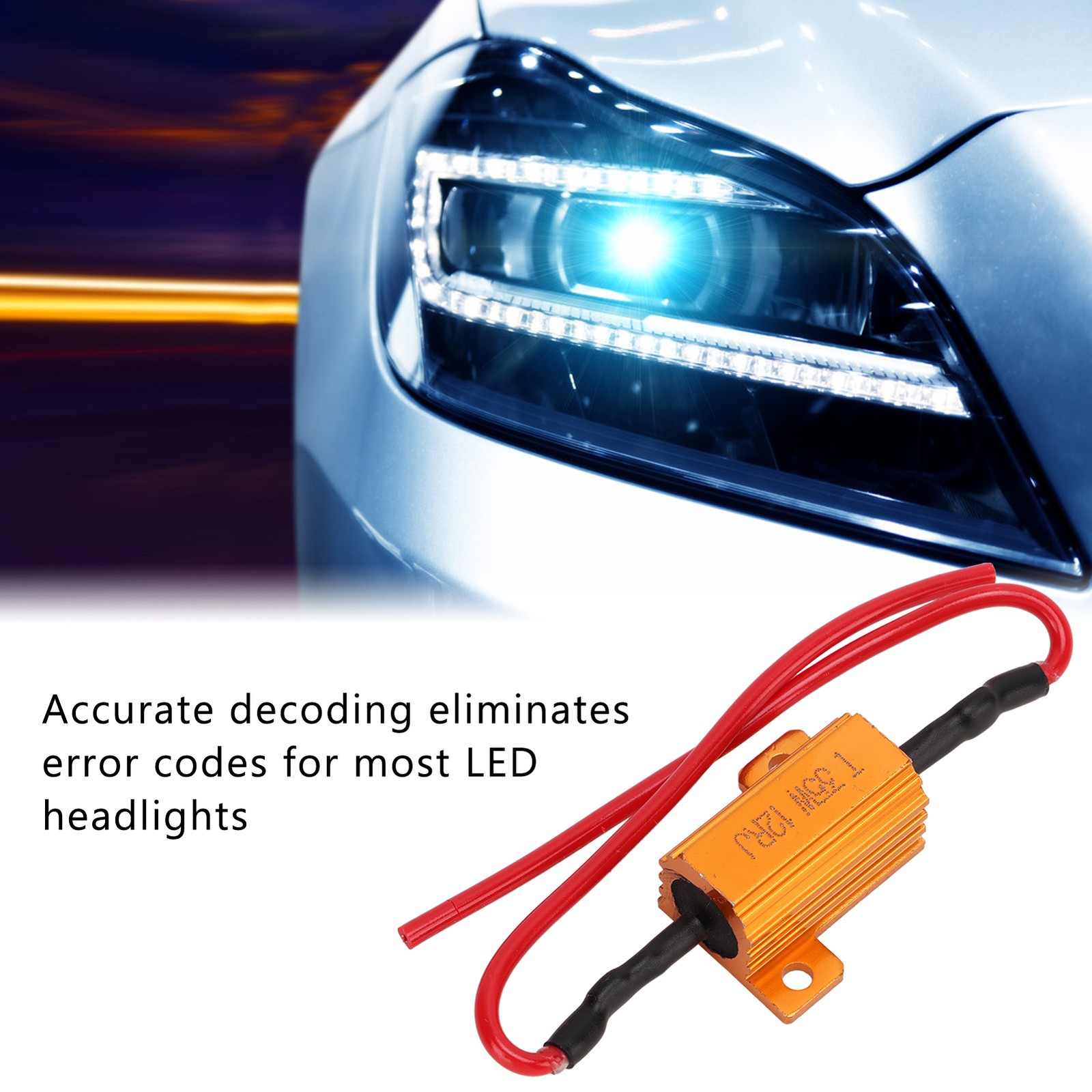 2 Sets LED Load Resistor Kit Superior Performance For Fog Lights