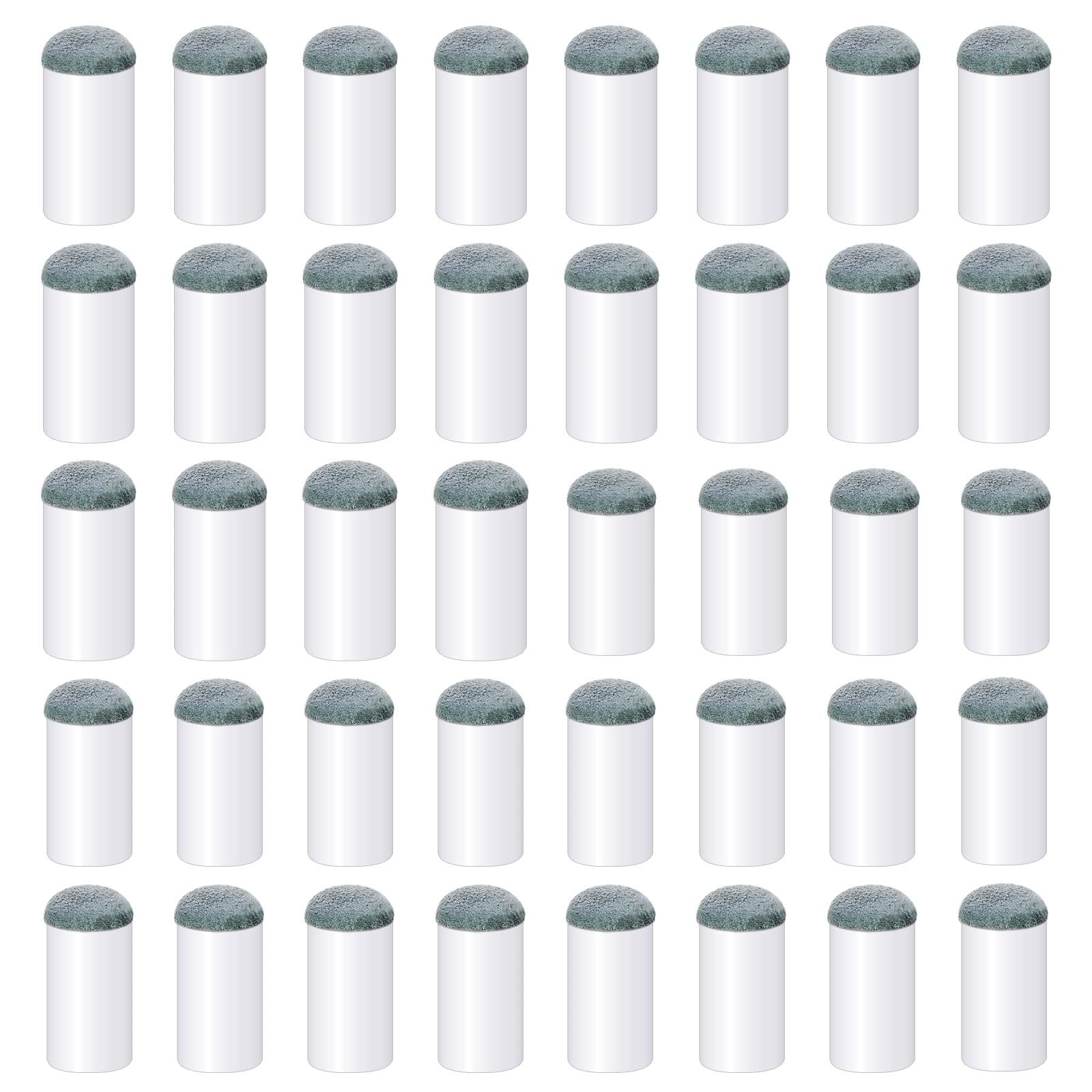 Pengxiaomei 40pcs Slip On Pool Cue Tips, 2 Sizes Billiard Tips Slip-On...