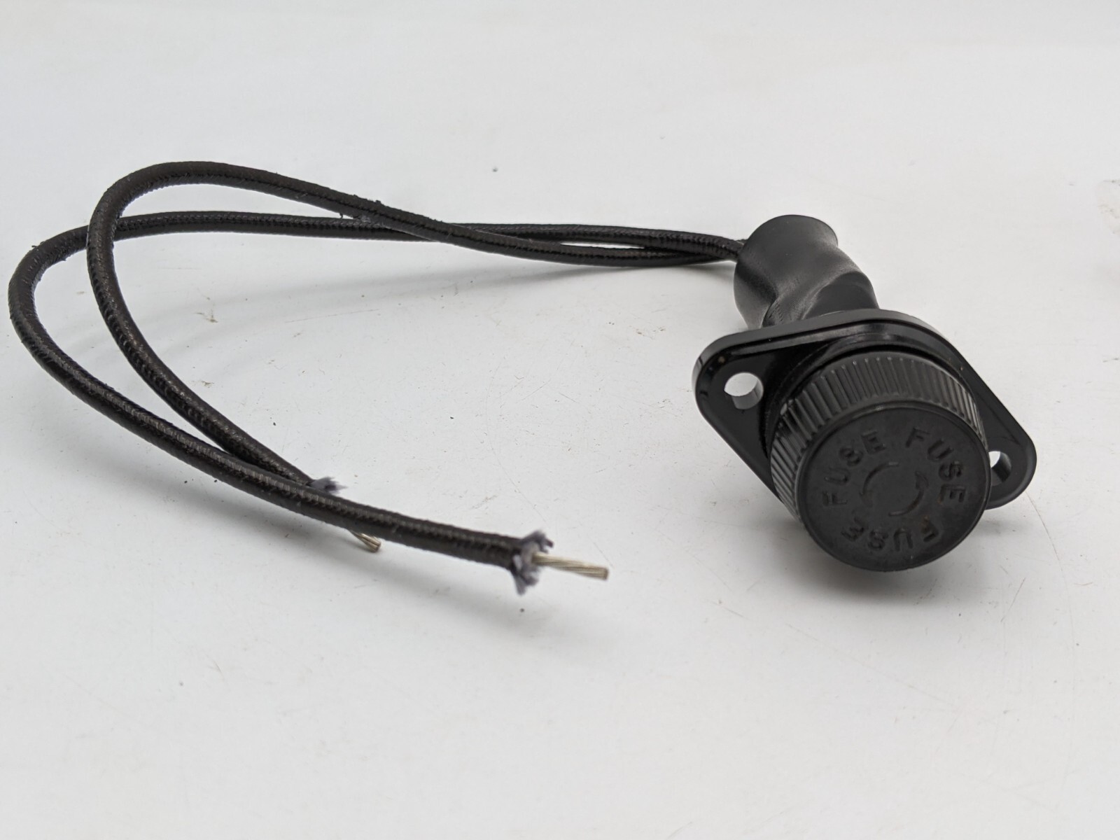 Thomas Single Fuse Holder Panel Mount for KTK Type Fuse Black