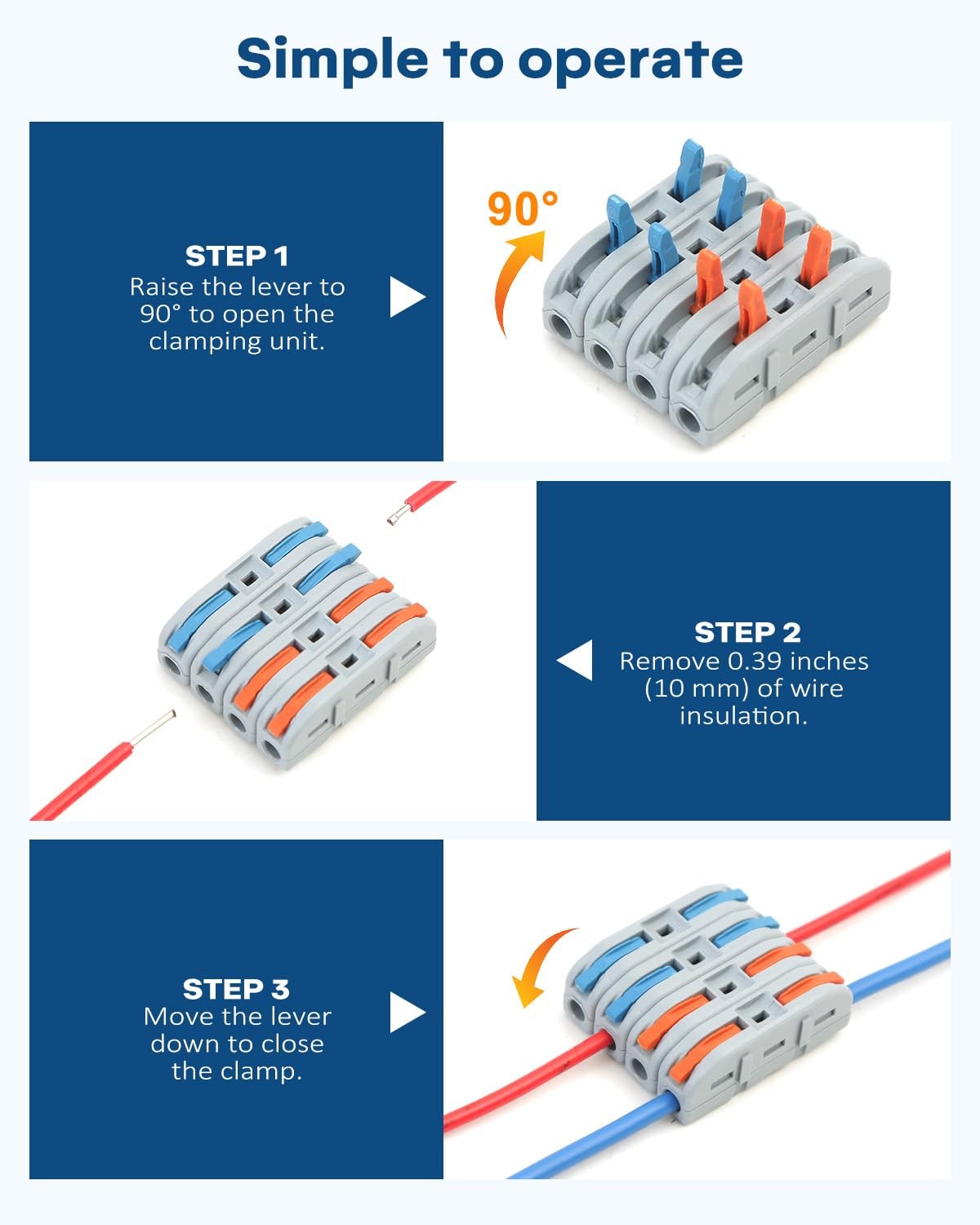 20PCS Wire & Electrical Connectors, Lever Connectors, Quick Install
