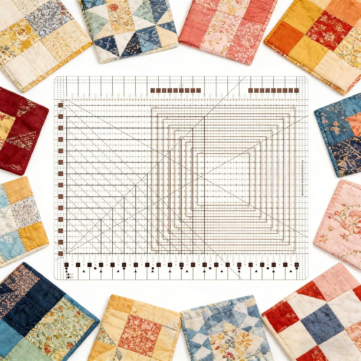 Slotted Quilting Ruler, 17-3/4In X 22In, XL Quilting Rulers and Templates, Non-S