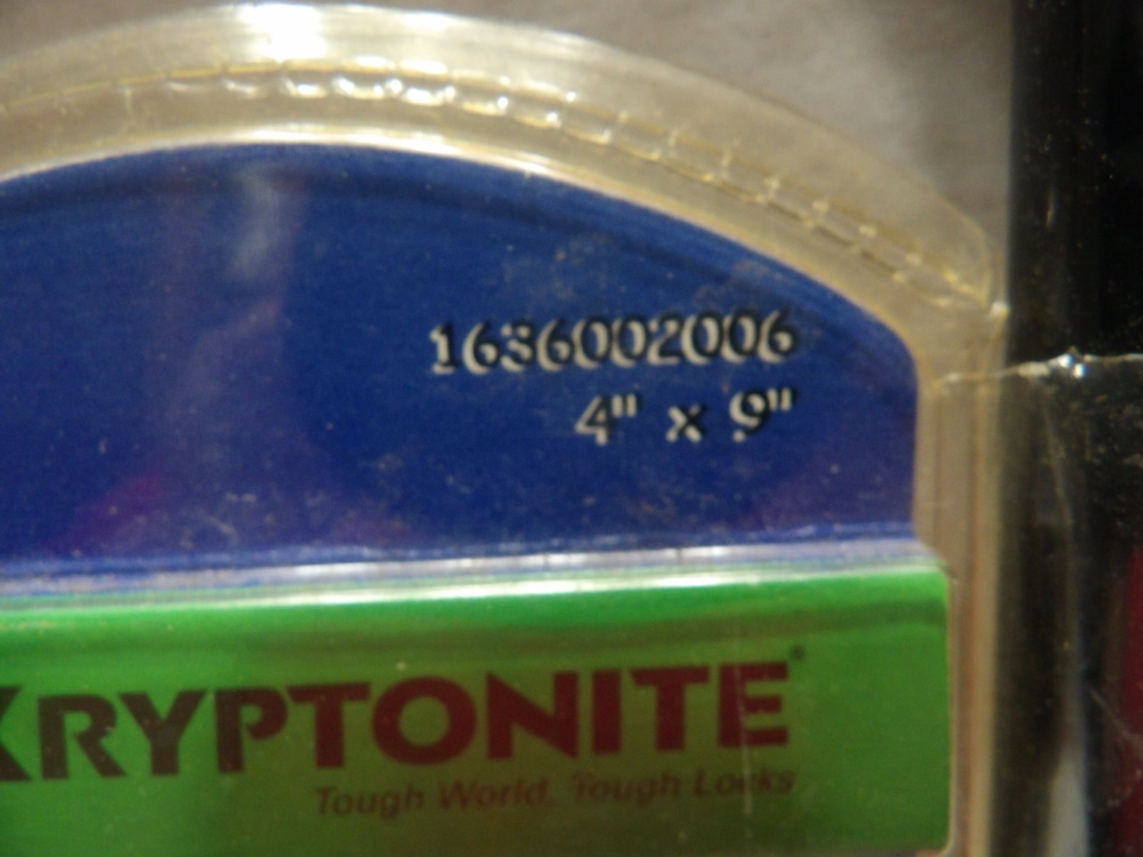 Kryptonite Xtra Tough U-Lock #1636002006 4" x 9"
