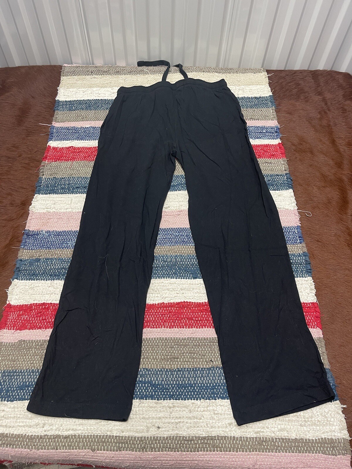RARE HTF Mens Medium Solid Black Fast Furious Loungewear Sweatpants Drawstring