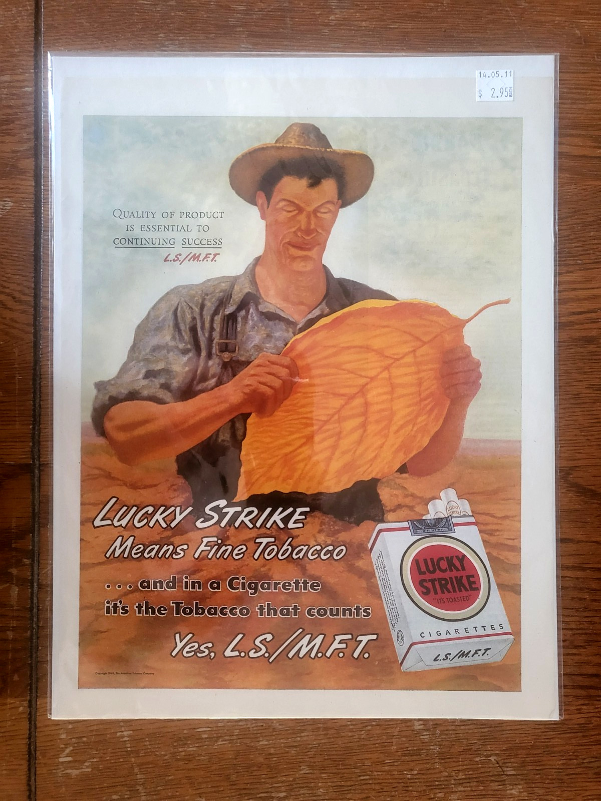 Vintage Lucky Strike Cigarettes Ad Advertisement Print 1946 American Tobacco Co