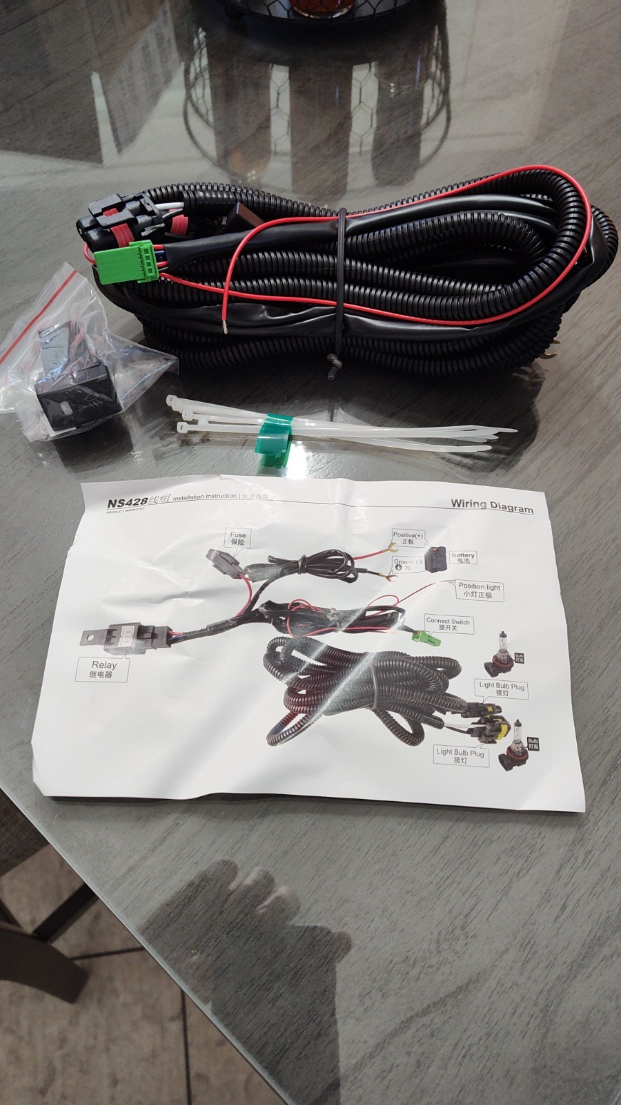 Fog lamp wiring harness for 2003 Toyota Tundra