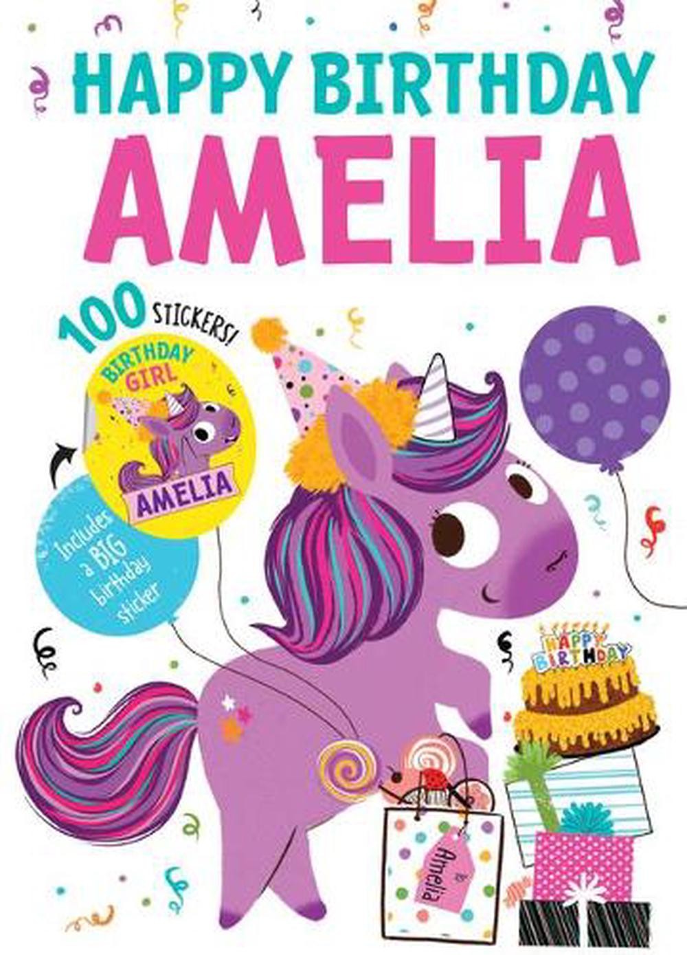 Happy Birthday Amelia by Hazel Quintanilla (English) Hardcover Book