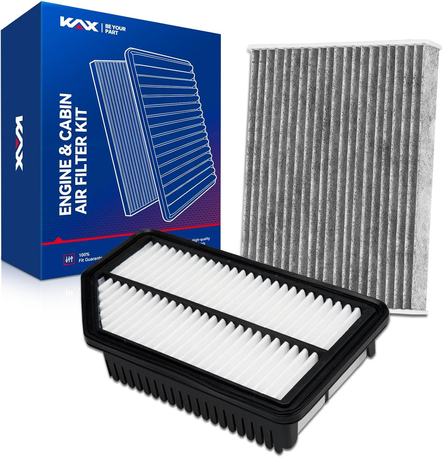 Engine & Cabin Air Filter Kit, Replacement for Kia Soul 2014-2019, Replace# CA11