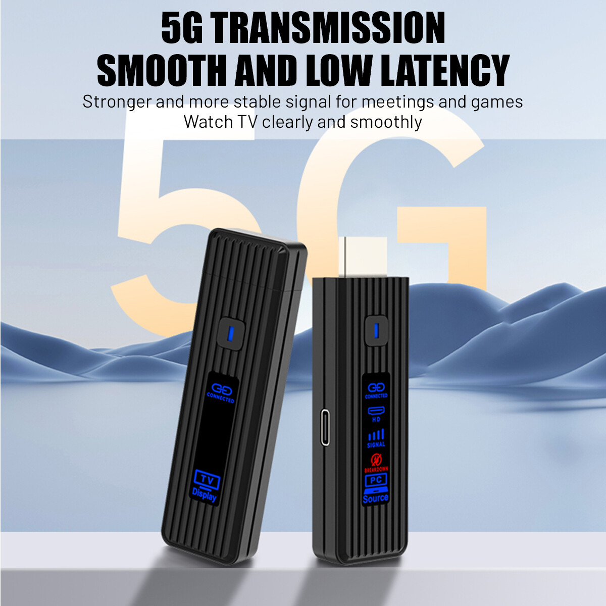 Wireless HDMI Video Transmitter and Receiver PC TV Stick Screen Share Extender