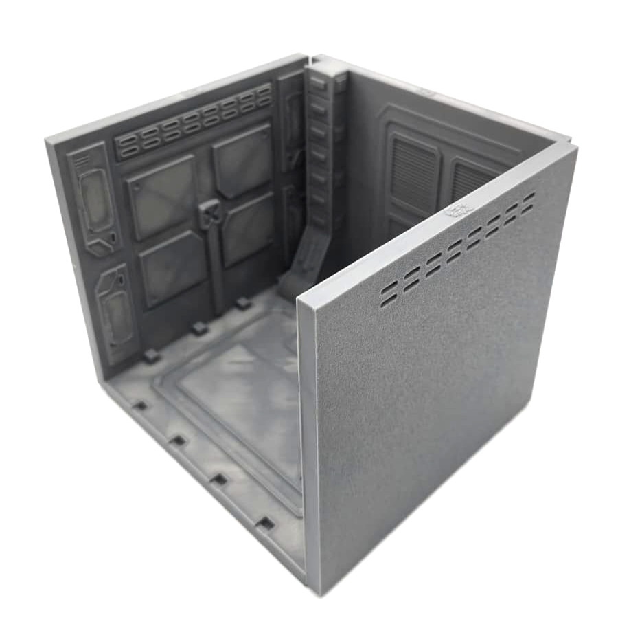 1:18 Scale Modular Sci-Fi Control Center & Walkway Diorama Set – 3-Piece Univers