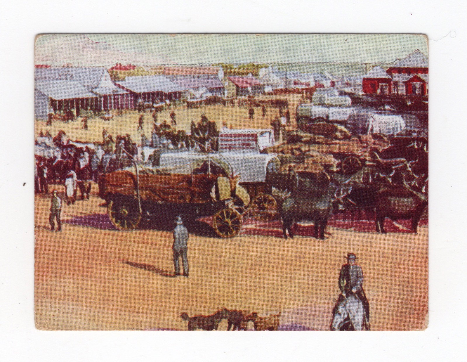 South Africa - Past & Present 1938 #162 Early Johannesburg