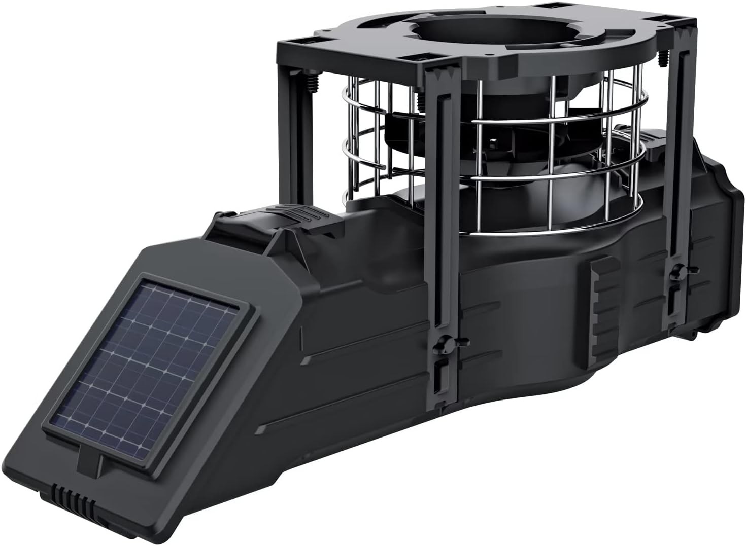 Digital weatherproof deer feeder kit with integrated solar panel