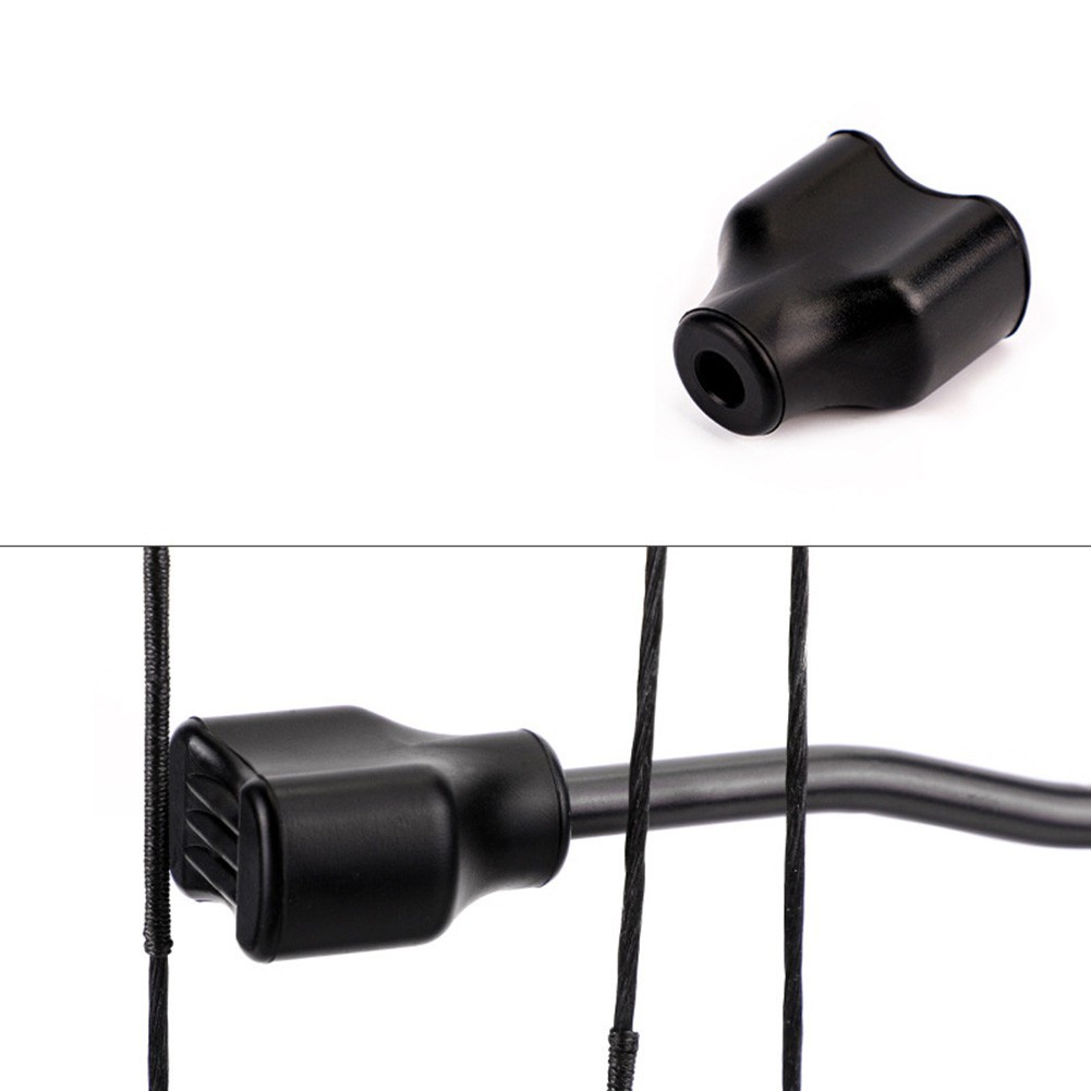 Long lasting performance rubber shock absorber for bowstring maintenance