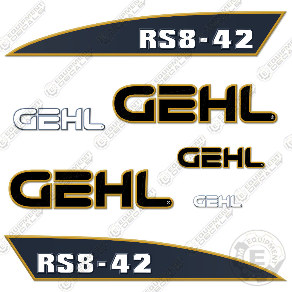 Fits GEHL RS8-42 Decal Kit Telescopic Forklift (RS8 42) Replacement Stickers