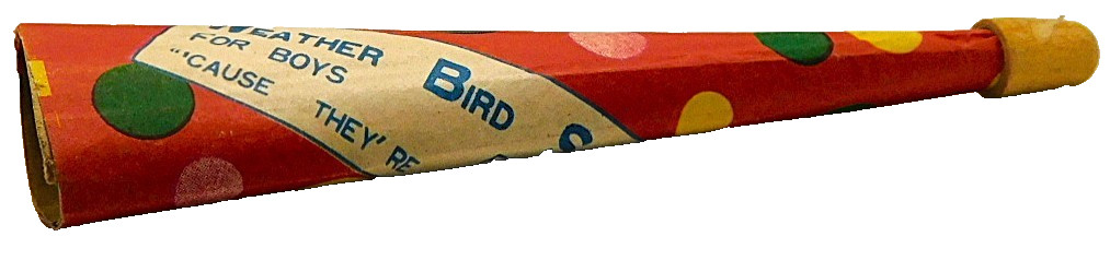 VTG 1920'S ADVERTISING HORN WEATHER BIRD CHILDREN SHOES PREMIUM
