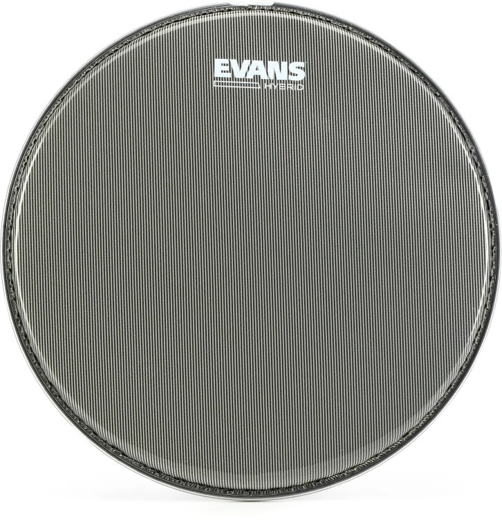Evans Hybrid Grey Marching Drumhead - 13 inch