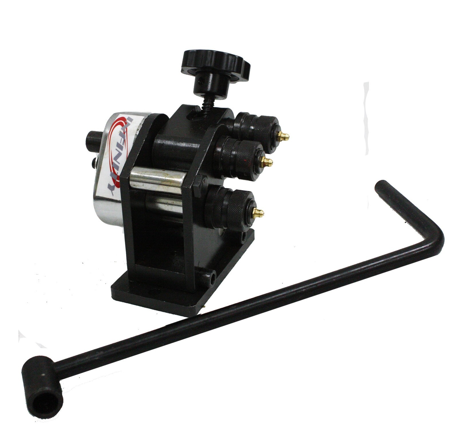 Driven Mini Ring Roller Manual Metal Bar Tube Pipe Flat Bender Machine