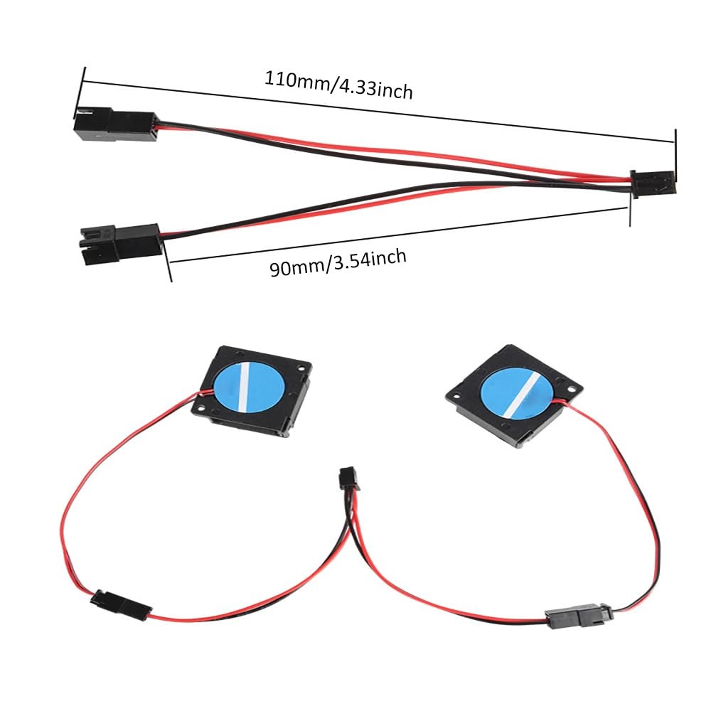 3D Printer 6PCS Cooling Fan Cables, Cables