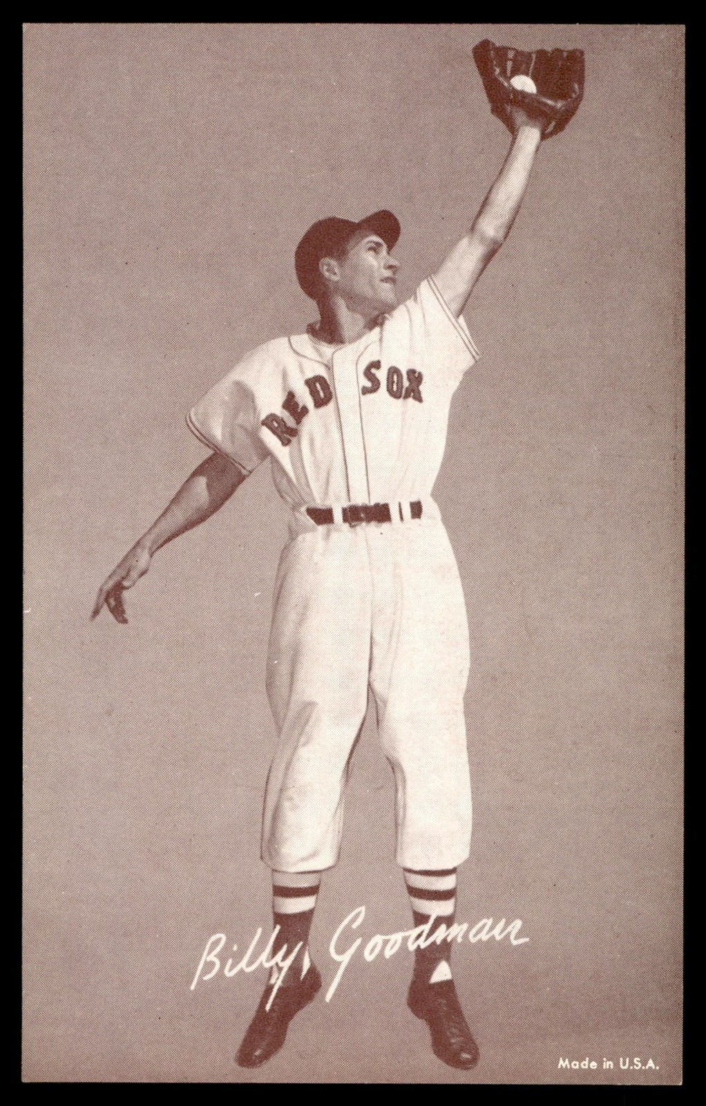 1947-66 Exhibits Baseball #109 Billy Goodman Leaping NM