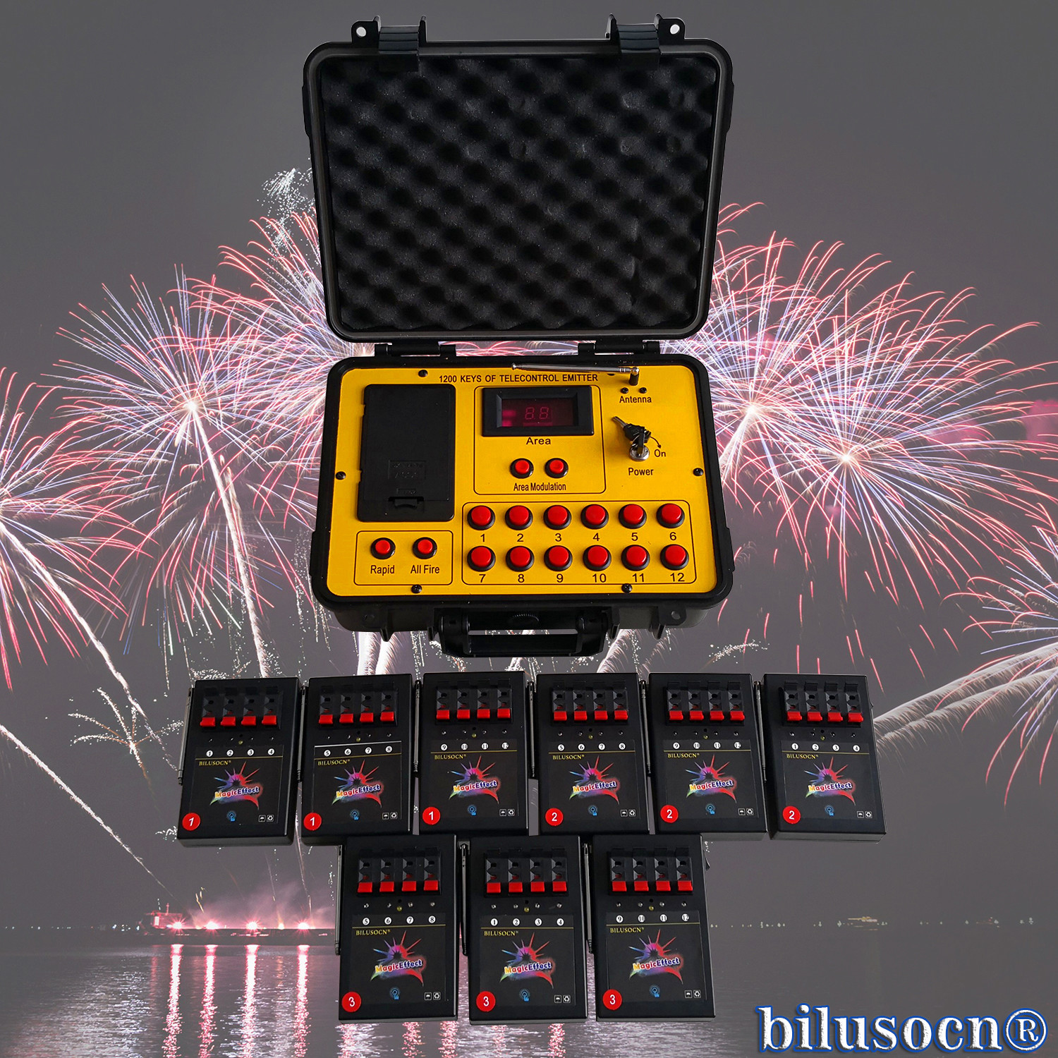 36 Cues Fireworks Firing System Wireless Remote Control Pyrotechnic Display Kit