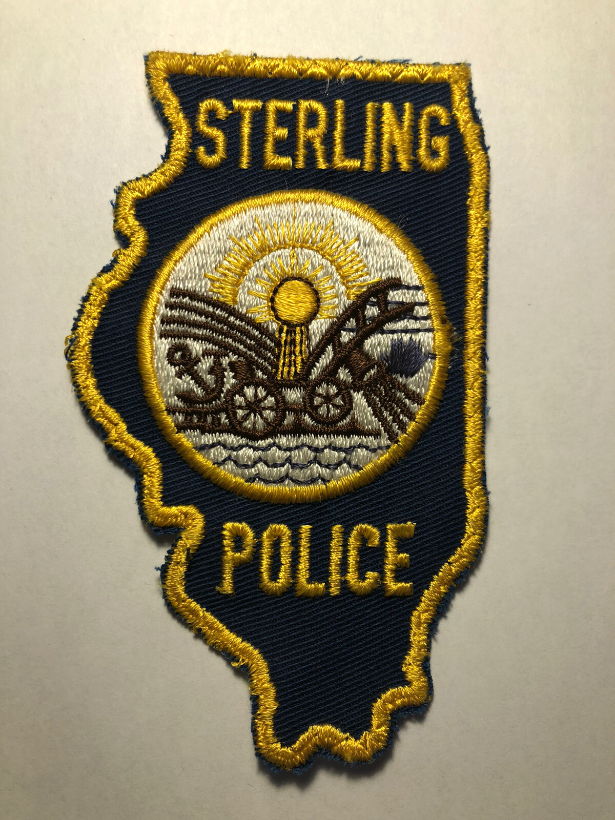 Vintage Sterling Illinois Police Patch
