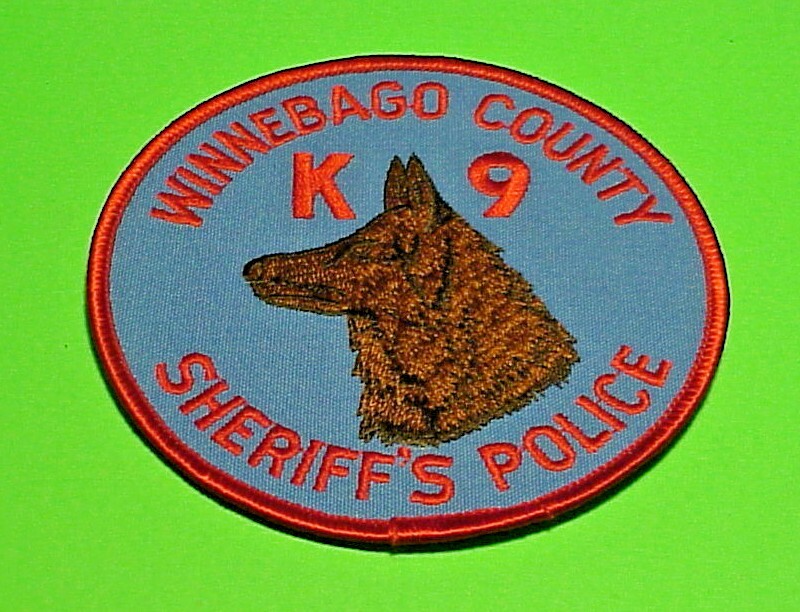 WINNEBAGO COUNTY  ILLINOIS  K-9   4"  SHERIFF / POLICE PATCH  FREE SHIPPING!!!