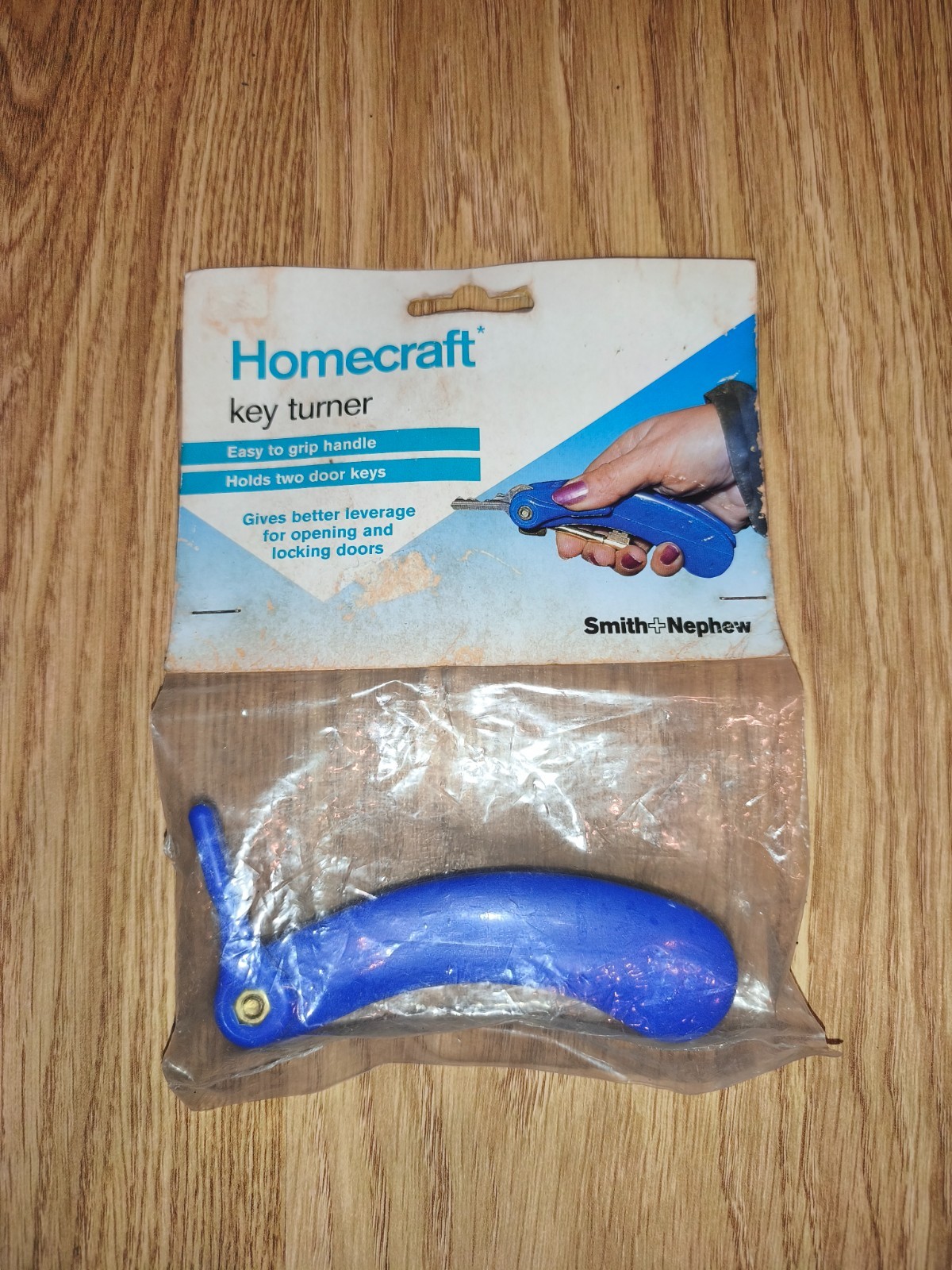 Homecraft Key Turner Double Blue Easy Grip Leverage Tool Smith Nephew New Sealed