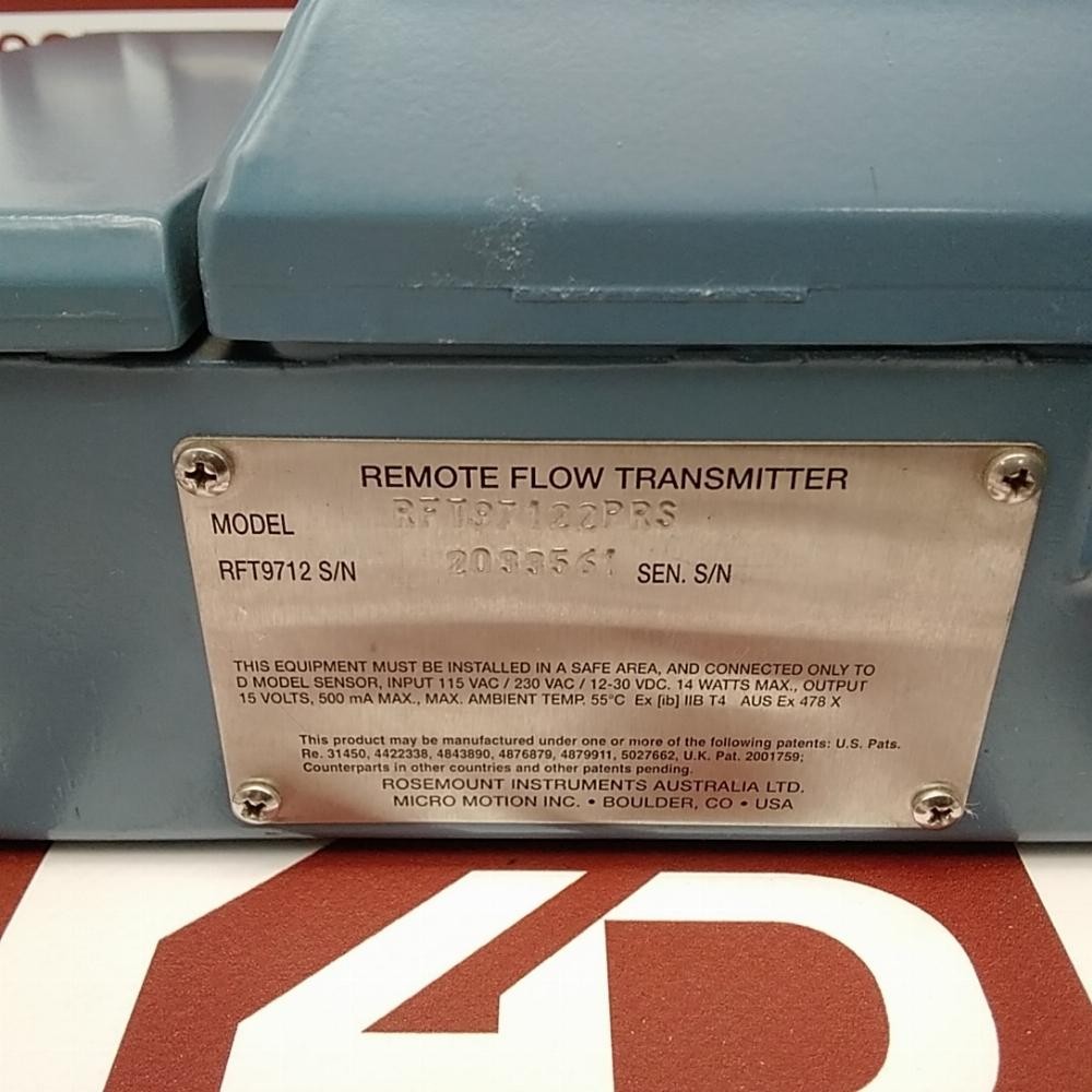 RFT97122PRS | Rosemount | Remote Flow Transmitter Junction Box, Used